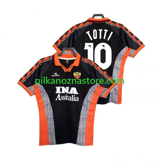 AS Roma Totti 10 Retro Koszulka Męska Trzeci 1998 1999 Krótkie Rękawy