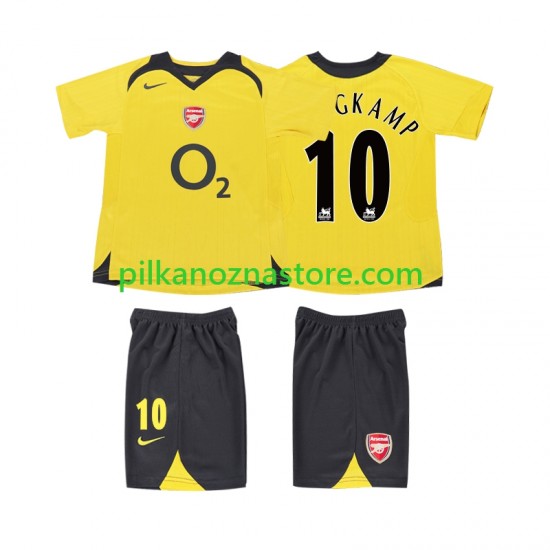 Arsenal dla Dzieci BERGKAMP 10 2005 Retro Koszulka Wyjazdowy 2006 Krótkie Rękawy