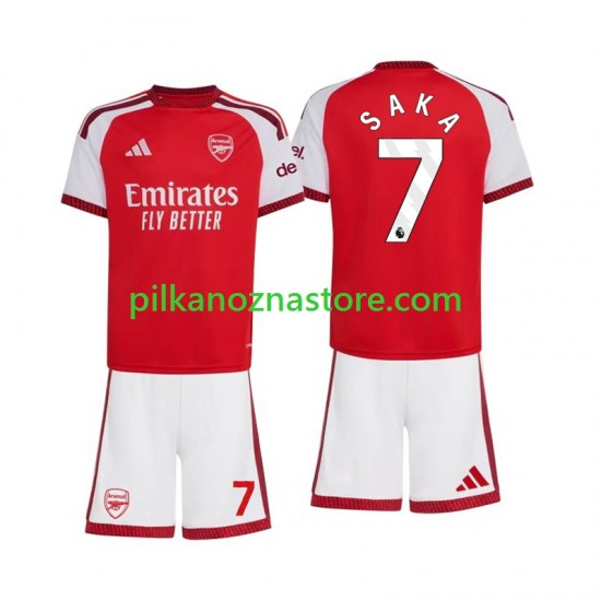 Arsenal dla Dzieci Bukayo Saka 7 Koszulka Domowy 2026-2027 Krótkie Rękawy