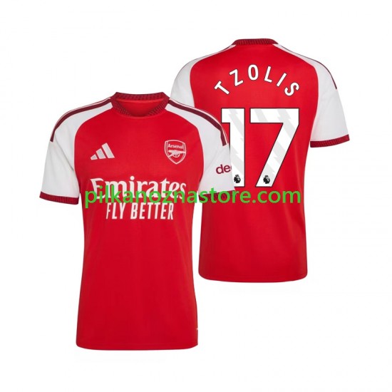 Arsenal Christos Tzolis 17 Koszulka Męska Domowy 2026-2027 Krótkie Rękawy