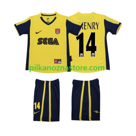 Arsenal dla Dzieci Thierry Henry 14 2000 2001 Retro Koszulka Wyjazdowy Krótkie Rękawy