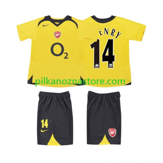 Arsenal dla Dzieci Thierry Henry 14 2005 Retro Koszulka Wyjazdowy 2006 Krótkie Rękawy
