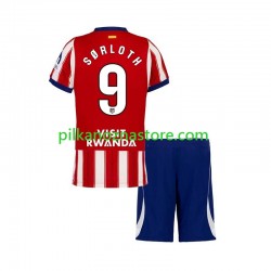 Atlético Madryt dla Dzieci Alexander Sorloth 9 Koszulka Domowy 2026-2027 Krótkie Rękawy