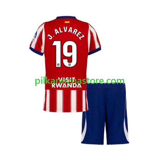 Atlético Madryt dla Dzieci Julian Alvarez 19 Koszulka Domowy 2026-2027 Krótkie Rękawy
