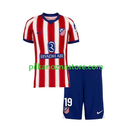 Atlético Madryt dla Dzieci Julian Alvarez 19 Koszulka Domowy 2026-2027 Krótkie Rękawy