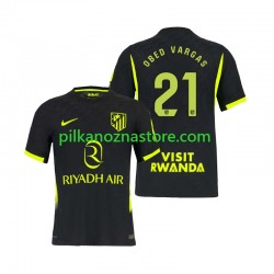 Atlético Madryt Obed Vargas 21 Koszulka Męska Wyjazdowy 2026-2027 Krótkie Rękawy