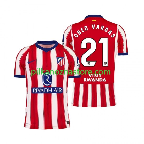 Atlético Madryt Obed Vargas 21 Koszulka Męska Domowy 2026-2027 Krótkie Rękawy