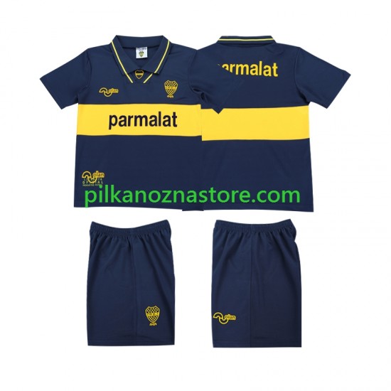CA Boca Juniors dla Dzieci 1993 1995 Retro Koszulka Domowy Krótkie Rękawy