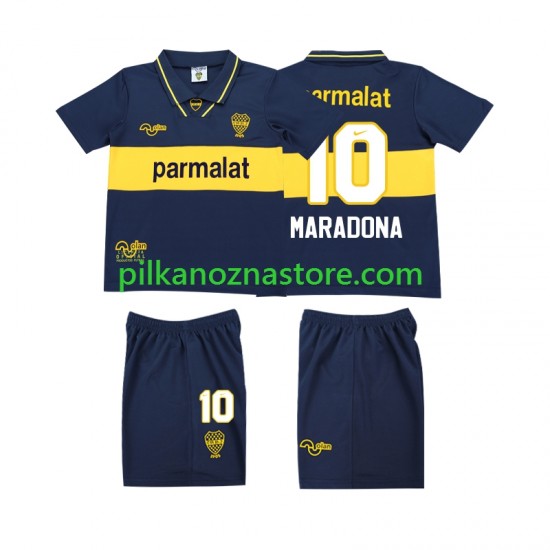 CA Boca Juniors dla Dzieci MARADONA 10 1993 1995 Retro Koszulka Domowy Krótkie Rękawy