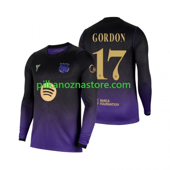 FC Barcelona Anthony Gordon 17 Koszulka Męska Wyjazdowy 2026-2027 Długie Rękawy