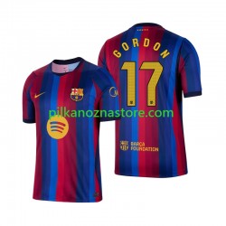 FC Barcelona Anthony Gordon 17 Koszulka Męska Domowy 2026-2027 Krótkie Rękawy FC Barcelona Anthony Gordon 17 Koszulka Męska Domowy 2026-2027 Krótkie Rękawy
