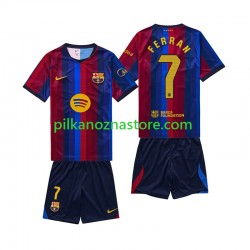 FC Barcelona dla Dzieci Ferran Torres 7 Koszulka Domowy 2026-2027 Krótkie Rękawy FC Barcelona dla Dzieci Ferran Torres 7 Koszulka Domowy 2026-2027 Krótkie Rękawy