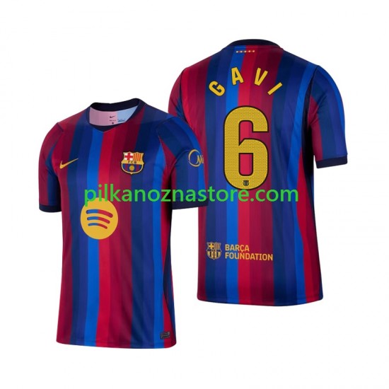 FC Barcelona Gavi 6 Koszulka Męska Domowy 2026-2027 Krótkie Rękawy