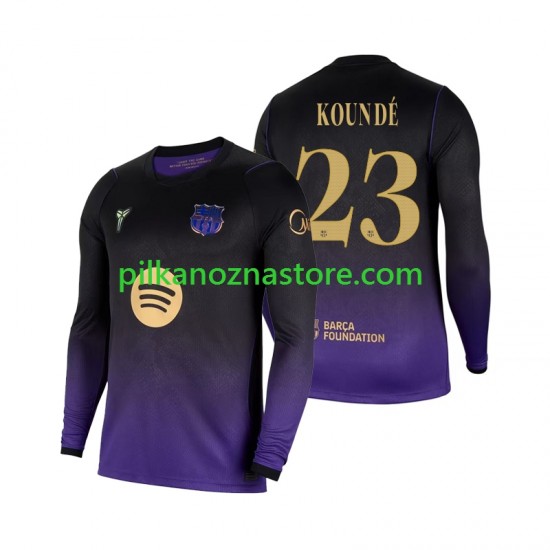 FC Barcelona Jules Kounde 23 Koszulka Męska Wyjazdowy 2026-2027 Długie Rękawy