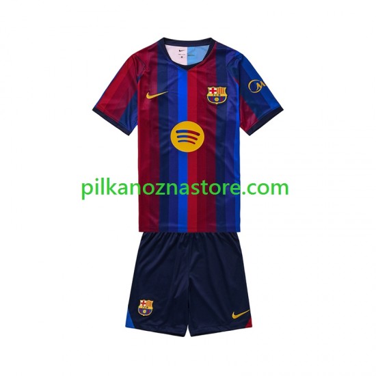 FC Barcelona dla Dzieci Koszulka Domowy 2026-2027 Krótkie Rękawy
