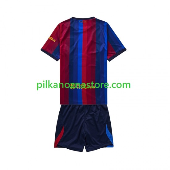 FC Barcelona dla Dzieci Koszulka Domowy 2026-2027 Krótkie Rękawy