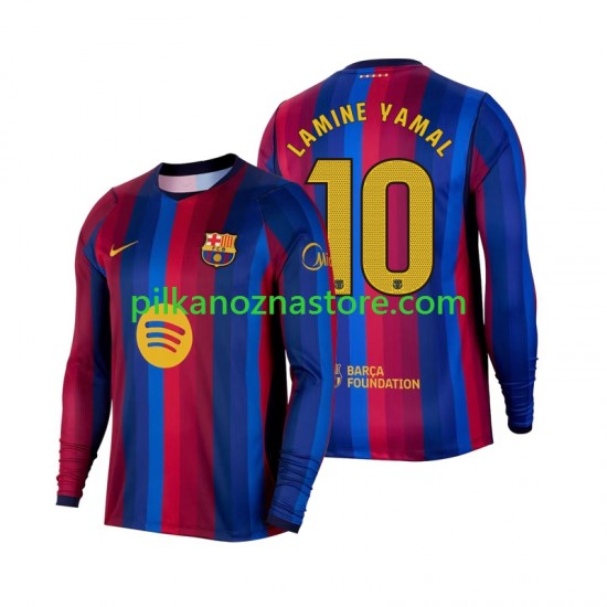 FC Barcelona Lamine Yamal 10 Koszulka Męska Domowy 2026-2027 Długie Rękawy
