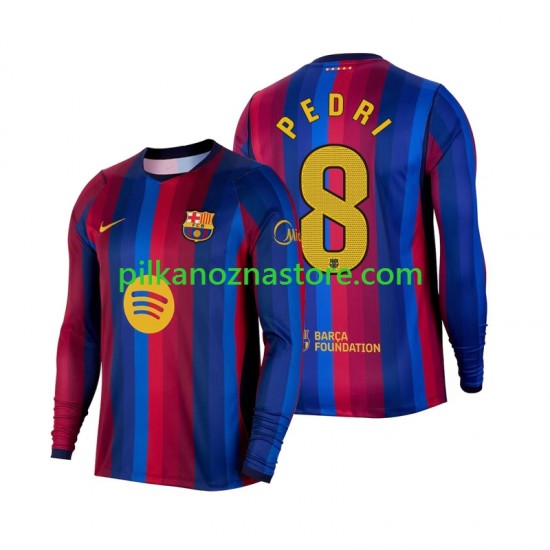 FC Barcelona Pedri 8 Koszulka Męska Domowy 2026-2027 Długie Rękawy