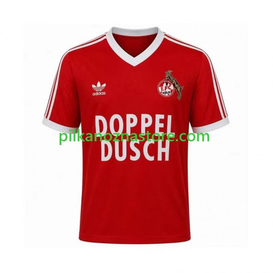 FC Köln 1984 1985 Retro Koszulka Męska Wyjazdowy Krótkie Rękawy