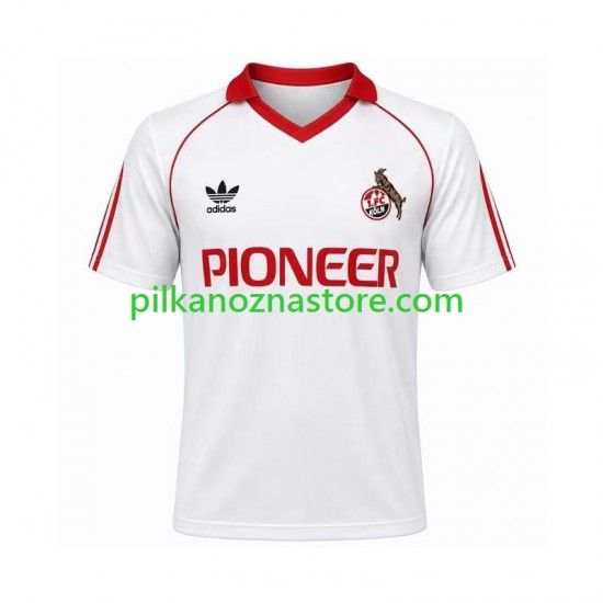 FC Köln 1980 1981 Retro Koszulka Męska Domowy Krótkie Rękawy