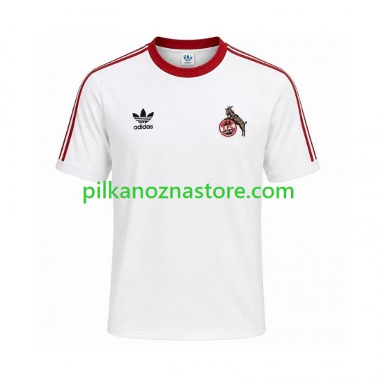 FC Köln 1986 1987 Retro Koszulka Męska Domowy Krótkie Rękawy