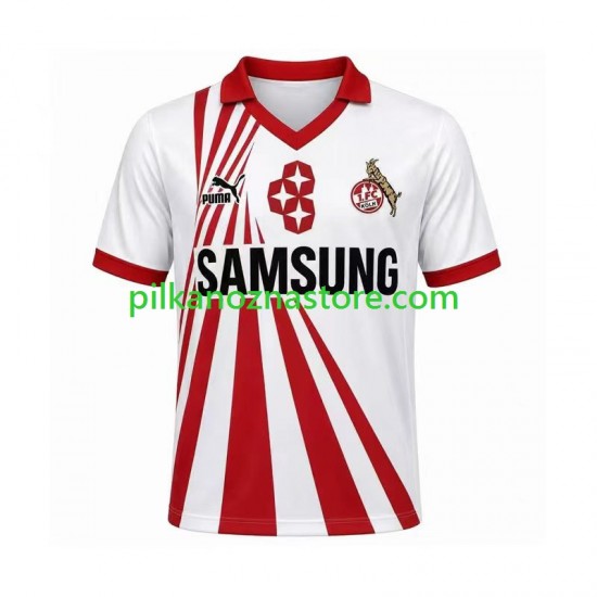 FC Köln 1990 1991 Retro Koszulka Męska Domowy Krótkie Rękawy