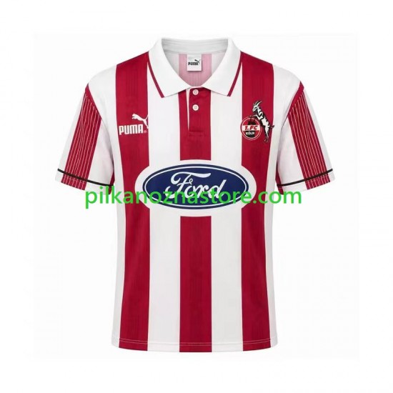 FC Köln 1995 1996 Retro Koszulka Męska Domowy Krótkie Rękawy