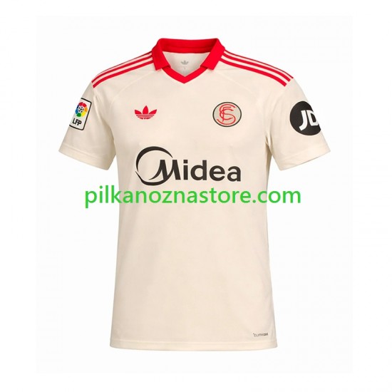 Sevilla FC Retro Koszulka Męska Domowy 2025-2026 Krótkie Rękawy