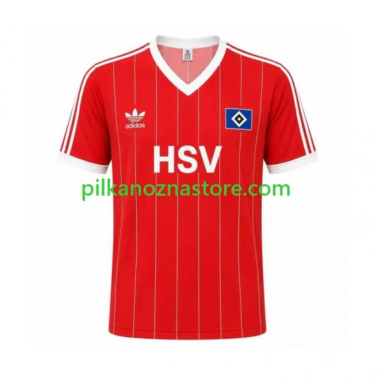 Hamburger SV 1983 Retro Koszulka Męska Wyjazdowy Krótkie Rękawy