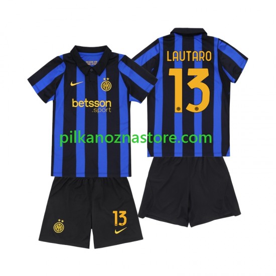 Inter Mediolan dla Dzieci Lautaro Martinez 13 Koszulka Domowy 2026-2027 Krótkie Rękawy
