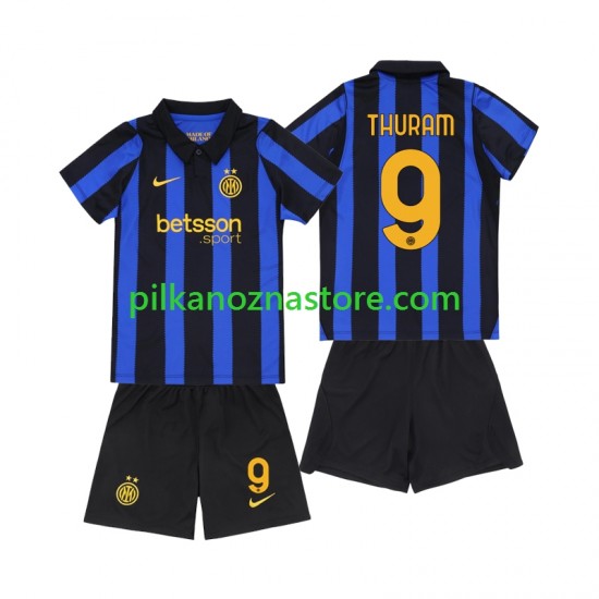 Inter Mediolan dla Dzieci Marcus Thuram 9 Koszulka Domowy 2026-2027 Krótkie Rękawy