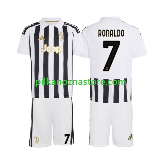 Juventus dla Dzieci Cristiano Ronaldo 7 Koszulka Domowy 2026-2027 Krótkie Rękawy