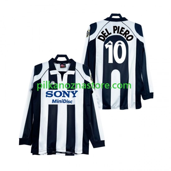 Juventus DEL PIERO 10 1997 Retro Koszulka Męska Domowy 1998 Długie Rękawy