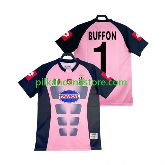 Strój Bramkarski Juventus Buffon 1 Retro Koszulka Męska Wyjazdowy 2002-2003 Krótkie Rękawy