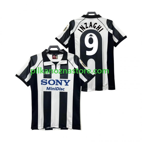 Juventus INZAGHI 9 1997 Retro Koszulka Męska Domowy 1998 Krótkie Rękawy