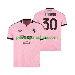 Juventus Jonathan David 30 Koszulka Męska Wyjazdowy 2026-2027 Krótkie Rękawy