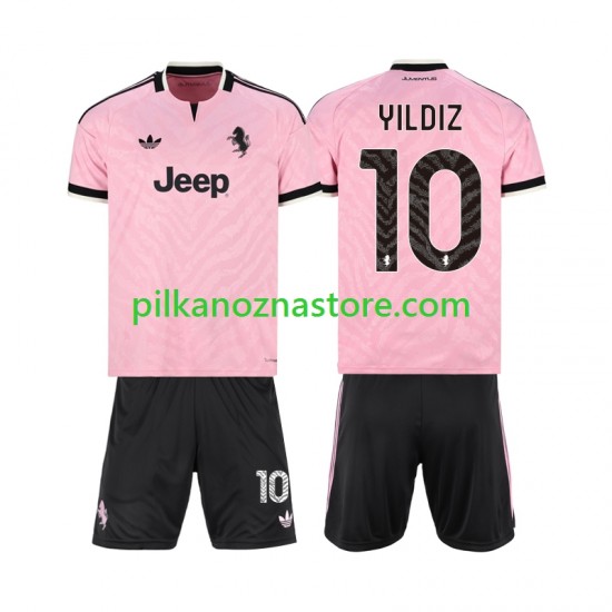Juventus dla Dzieci Kenan Yildiz 10 Koszulka Wyjazdowy 2026-2027 Krótkie Rękawy