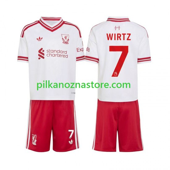 Liverpool dla Dzieci Florian Wirtz 7 Koszulka Wyjazdowy 2026-2027 Krótkie Rękawy