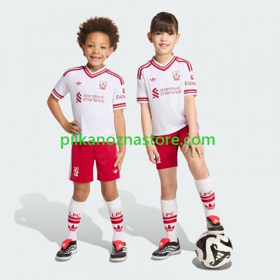Liverpool dla Dzieci Koszulka Wyjazdowy 2026-2027 Krótkie Rękawy