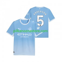 Manchester City Elliot Anderson 5 Koszulka Męska Domowy 2026-2027 Krótkie Rękawy Manchester City Elliot Anderson 5 Koszulka Męska Domowy 2026-2027 Krótkie Rękawy