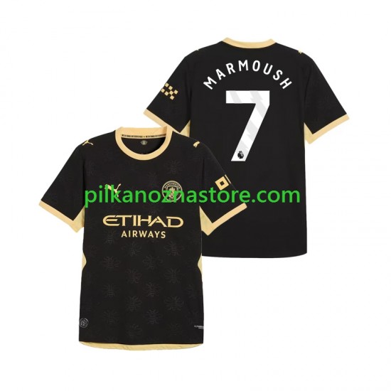 Manchester City Omar Marmoush 7 Koszulka Męska Wyjazdowy 2026-2027 Krótkie Rękawy