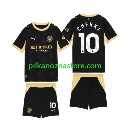 Manchester City dla Dzieci Rayan Cherki 10 Koszulka Wyjazdowy 2026-2027 Krótkie Rękawy