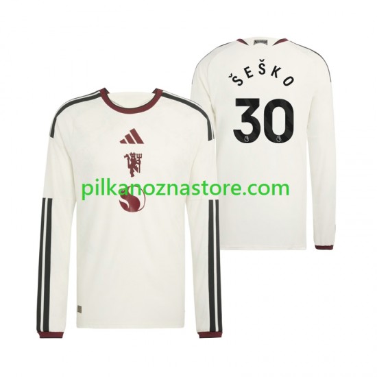 Manchester United Benjamin Sesko 30 Koszulka Męska Trzeci 2026-2027 Długie Rękawy