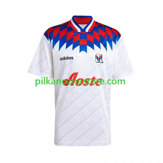 Olympique Lyon 1995 1996 Retro Koszulka Męska Domowy Krótkie Rękawy