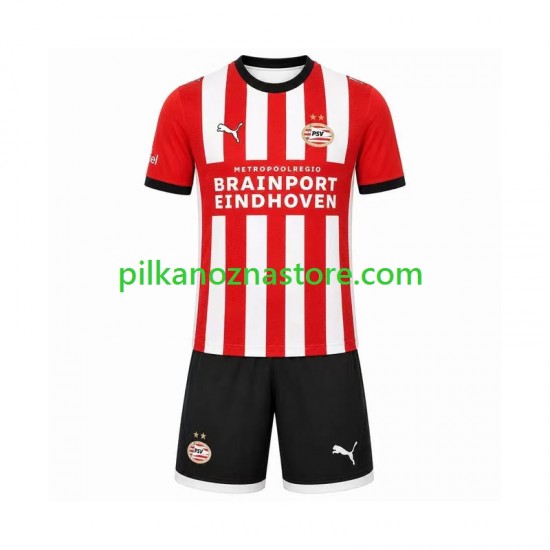 PSV Eindhoven dla Dzieci Koszulka Domowy 2026-2027 Krótkie Rękawy