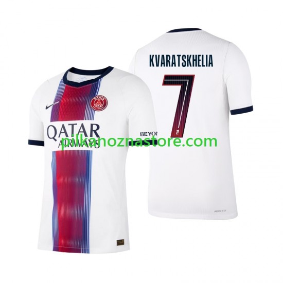 Paris Saint-Germain Khvicha Kvaratskhelia 7 Koszulka Męska Wyjazdowy 2026-2027 Krótkie Rękawy