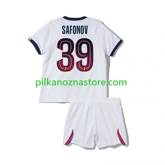 Paris Saint-Germain dla Dzieci Matvey Safonov 39 Koszulka Wyjazdowy 2026-2027 Krótkie Rękawy