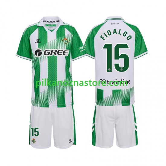Real Betis dla Dzieci Fidalgo 15 Koszulka Domowy 2026-2027 Krótkie Rękawy