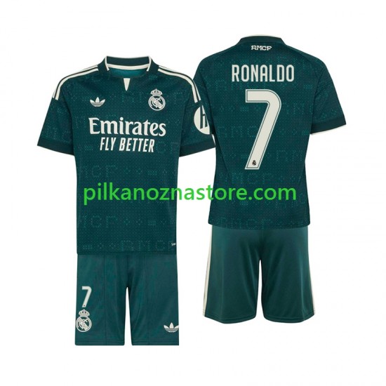 Real Madryt dla Dzieci Cristiano Ronaldo 7 Koszulka Wyjazdowy 2026-2027 Krótkie Rękawy