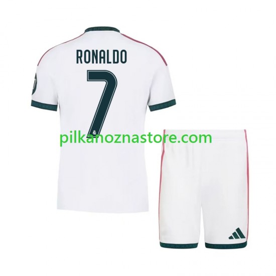Real Madryt dla Dzieci Cristiano Ronaldo 7 Koszulka Domowy 2026-2027 Krótkie Rękawy